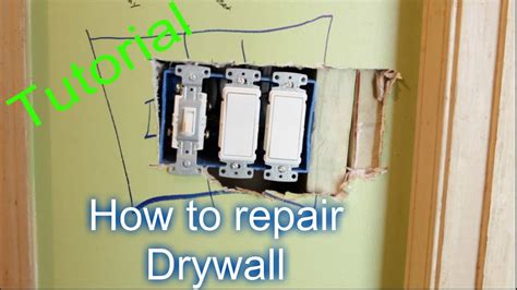 drywall around electrical box|electrical box for existing wall.